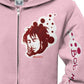 Bob Marley - Women's Deep Juniors Zip Hoodie