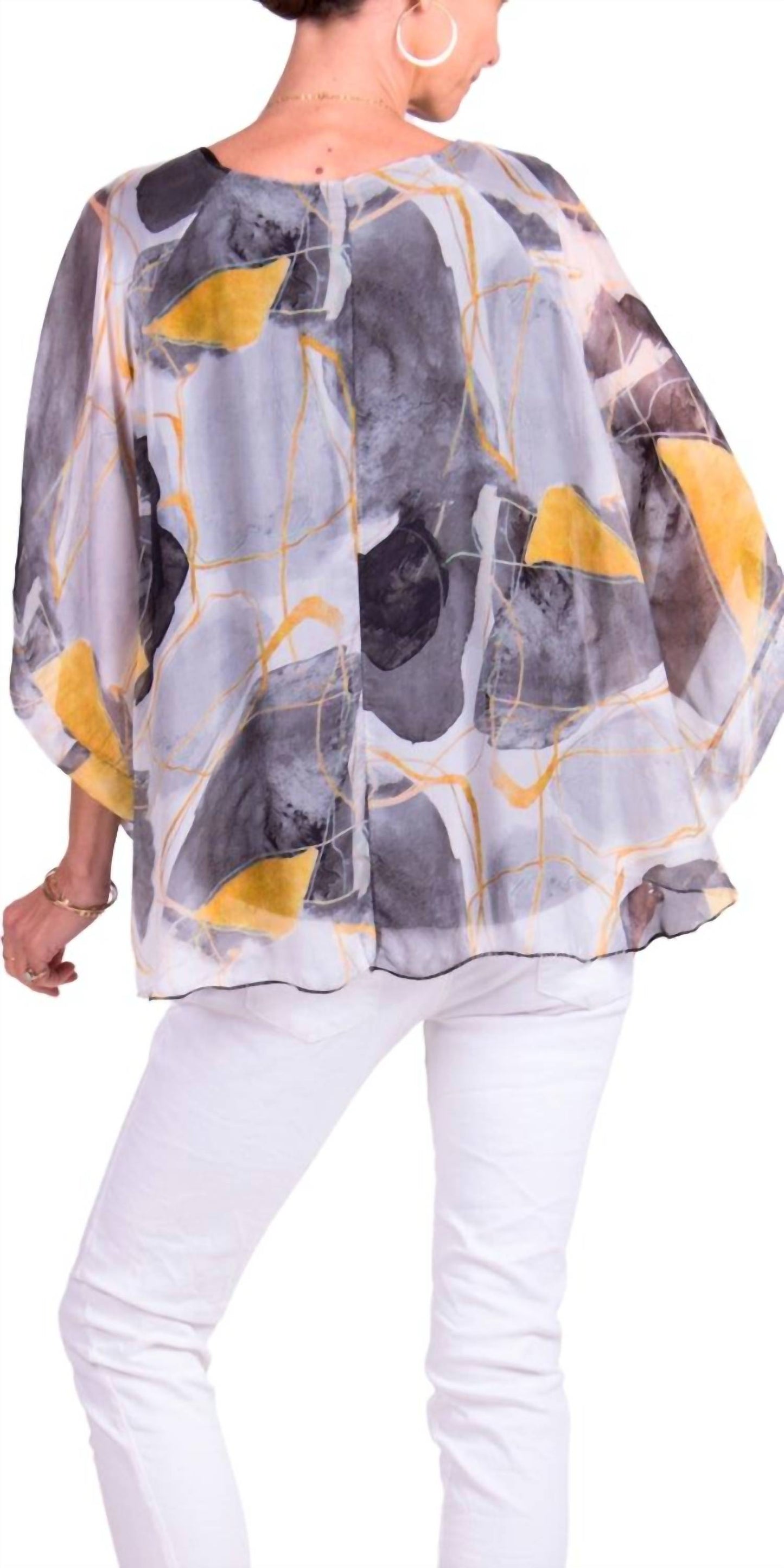 Gigi Moda - Coletta Abstract Silk Top