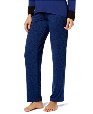 Alfani Women's Knit Printed Pajama Pants Looped Floral Size 3-Extra Large