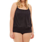 Always For Me - Plus Size Luxury Racerback Tankini Top with Matching Tankini Bottom
