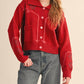 &Merci - Cozy Cherry Knit Sweater Cardigan