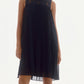 Joseph Ribkoff - Lace Chiffon Pleated Trapeze Midi Dress
