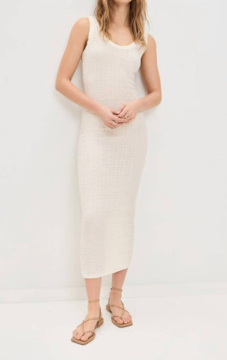 Enza Costa - Popcorn Puckered Tank Midi Dress