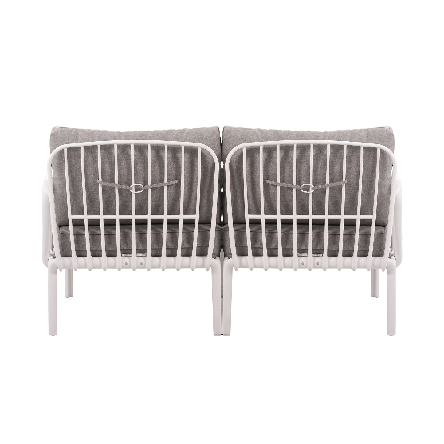 The Sleek All-Weather Resin Outdoor Loveseat and Coffee Table Set