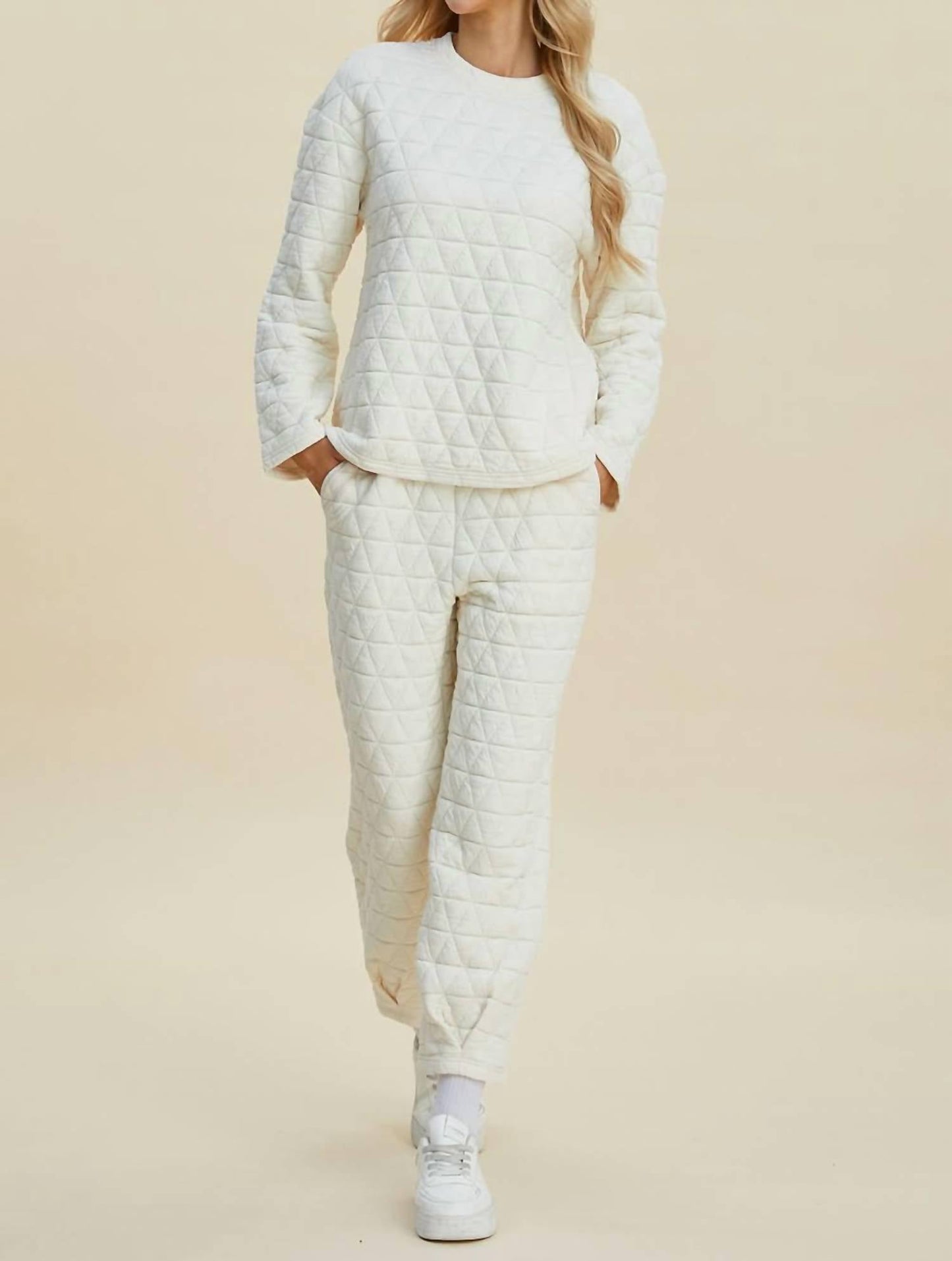 Double Take - Textured Top and Pants Set