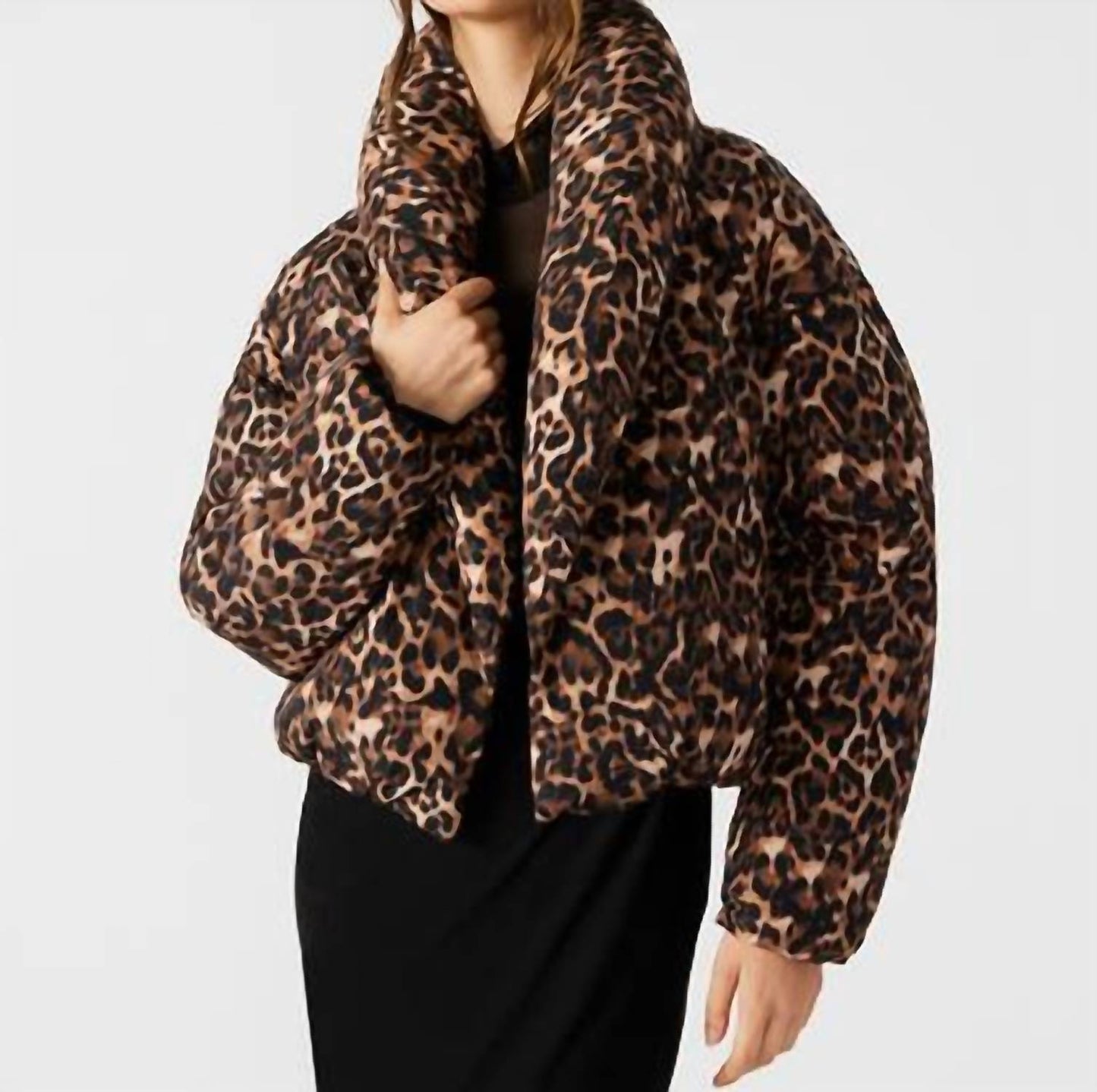 Steve Madden - Evy Leopard Puffer Jacket