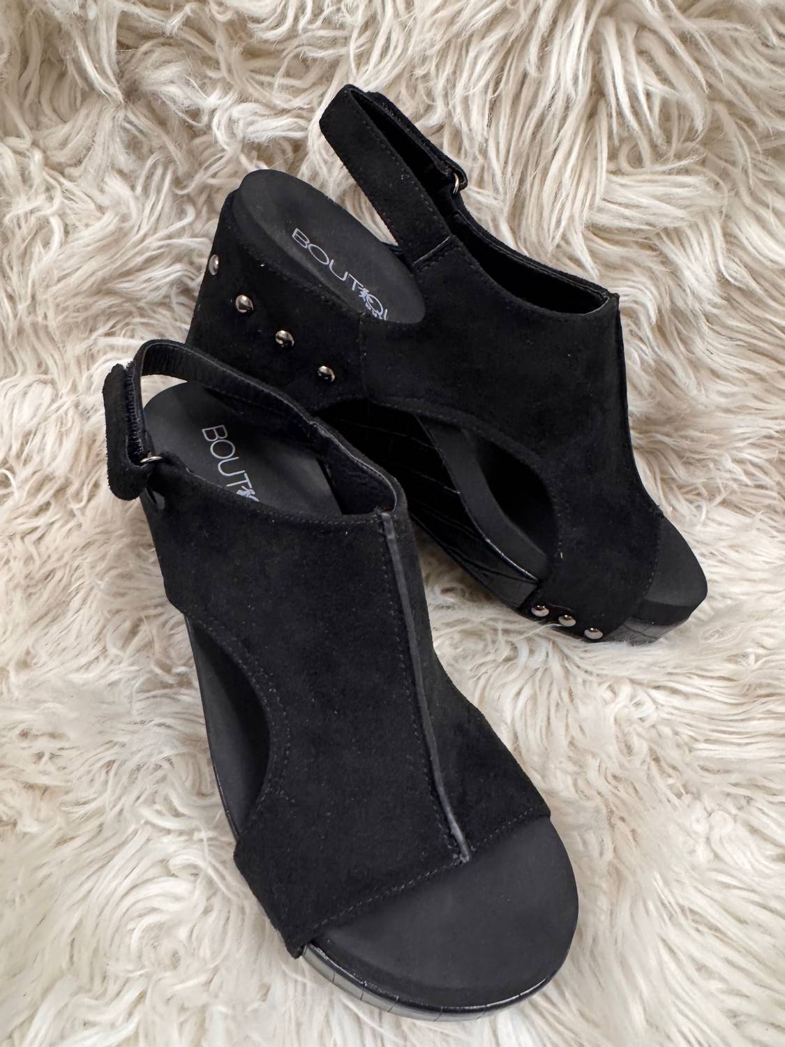 Corkys Footwear - Women's Carley Suede Croc Wedge Sandal