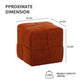 Square Ottoman Foot Rest With Woven Design