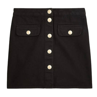 J.Crew - Button-front Denim Mini Skirt
