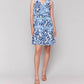 Charlie B - Printed Sleeveless Cotton Ruffle Dress