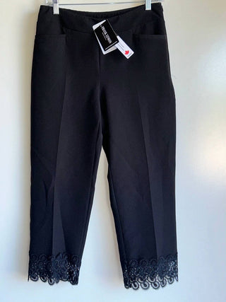 Frank Lyman - Lace Trim Woven Pant