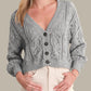 525 America - Brielle Pointelle Cable Cardigan