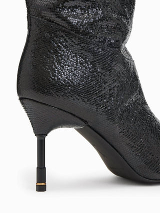 Allsaints - Women's Nori Shimmer Knee High Leather Boots