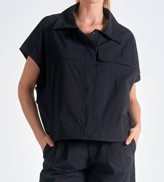 Elan - Sleeveless Front Pocket Top