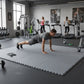 BalanceFrom Fitness 96 Sq Ft Interlocking EVA Foam Exercise Mat Tiles, Gray