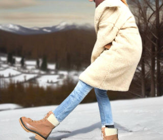 Violet & Red - Women's Alexa Leather Lace Up Bootie