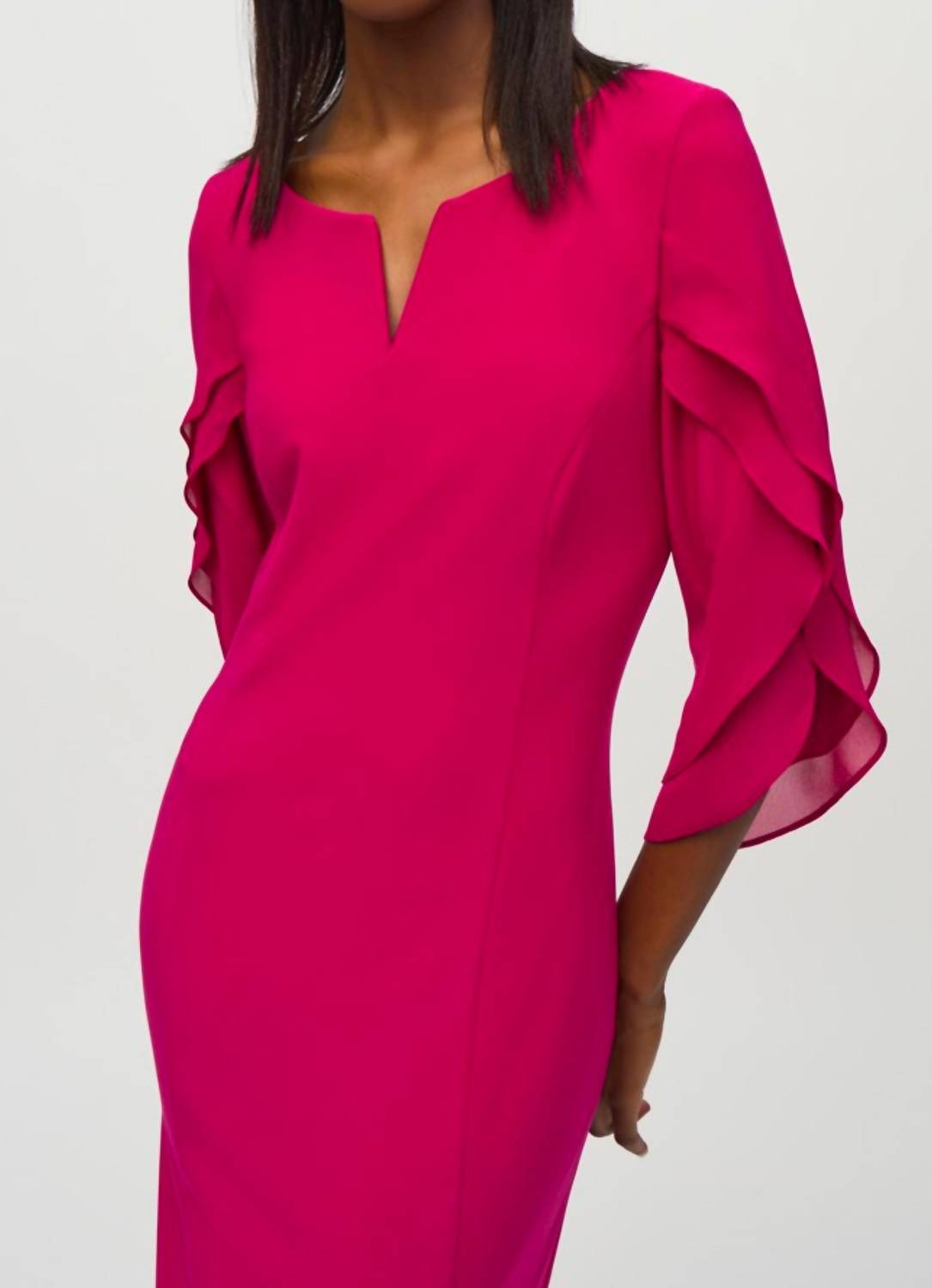 Joseph Ribkoff - Silky Knit Chiffon Sheath Dress