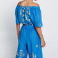 Greek Archaic Kori - Lefkada Off Shoulder Crop Top