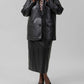 Good American - Better Than Leather Long Sleeve Blazer - Plus