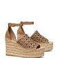 Tory Burch - BASKETWEAVE CALFSKIN WEDGE ESPADRILLE SANDAL