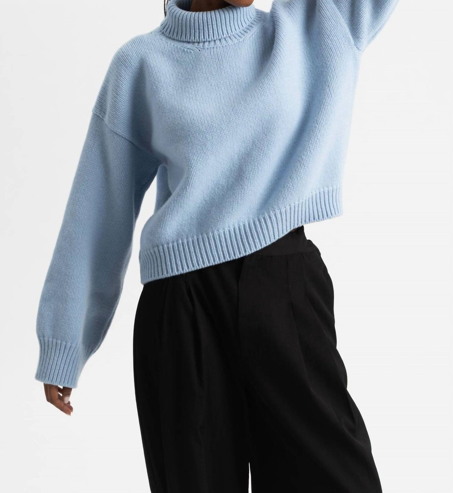 &Daughter - Caragh Chunky Crop High Neck Sweater
