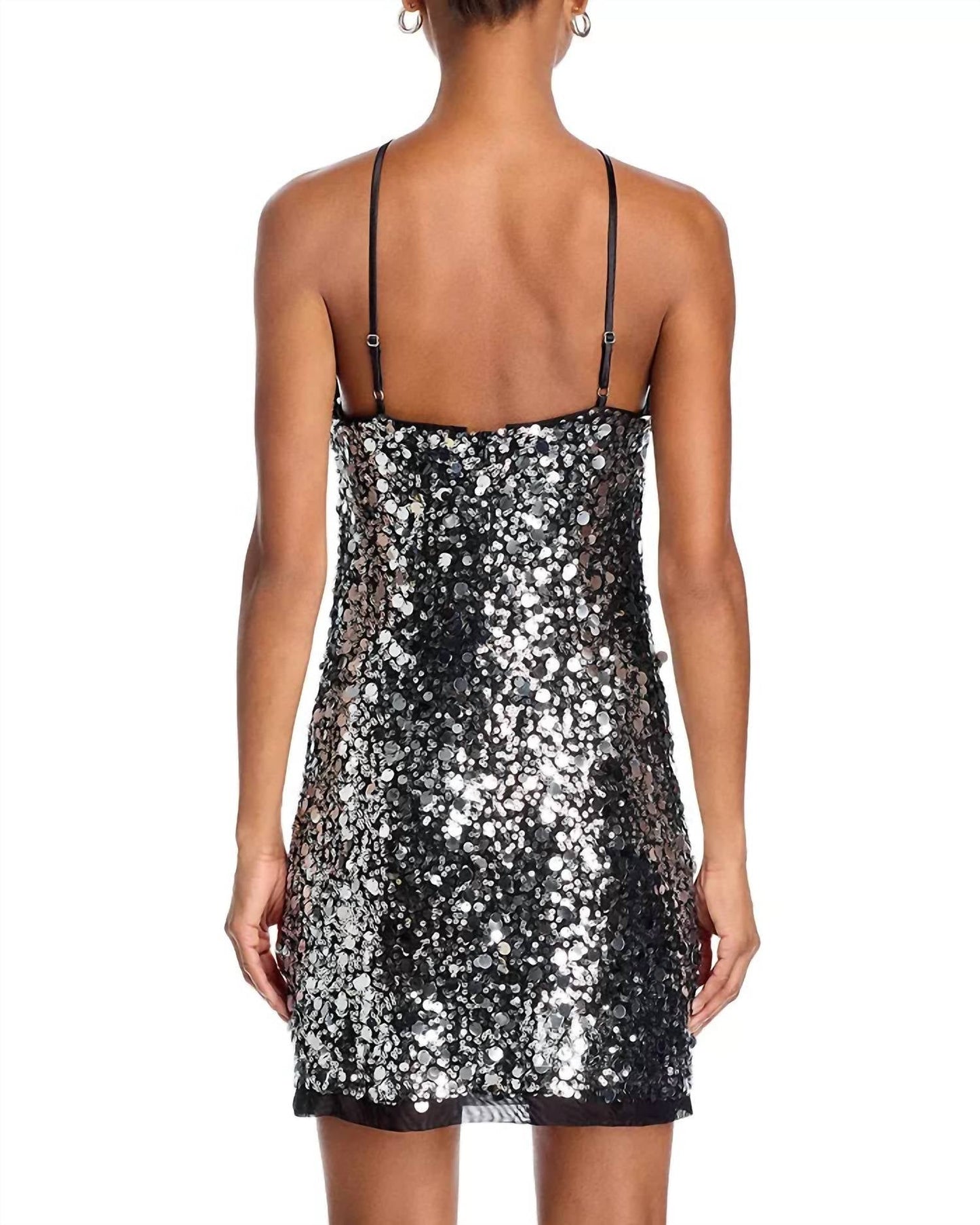 Steve Madden - Angel Sequin Halter Neck Mini Dress