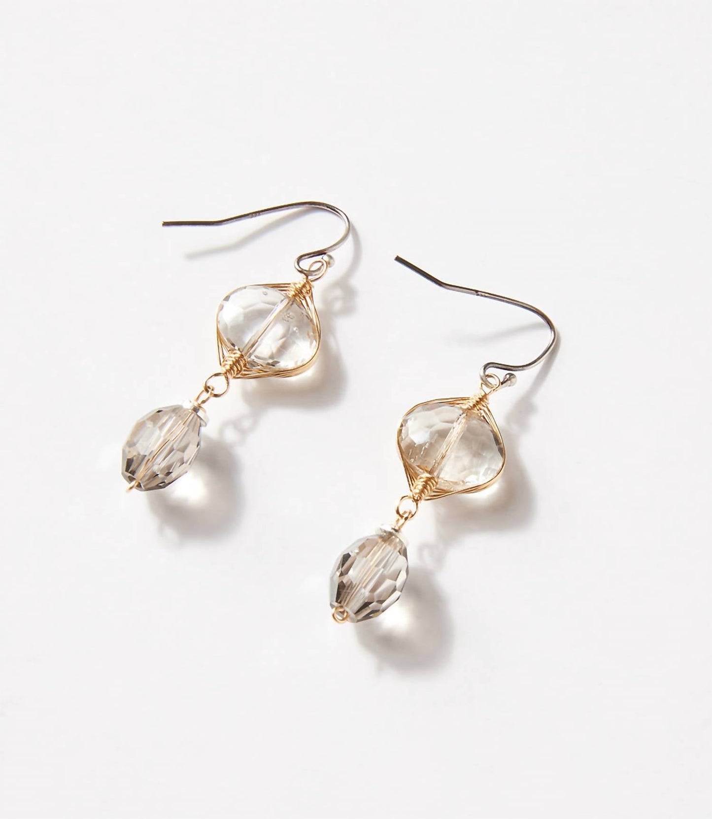 Anne Vaughan - Women's Smokey Quartz Dangle Earrings
