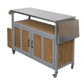 Foldable Outdoor Kitchen Island Patio Mobile Kitchen Cart
