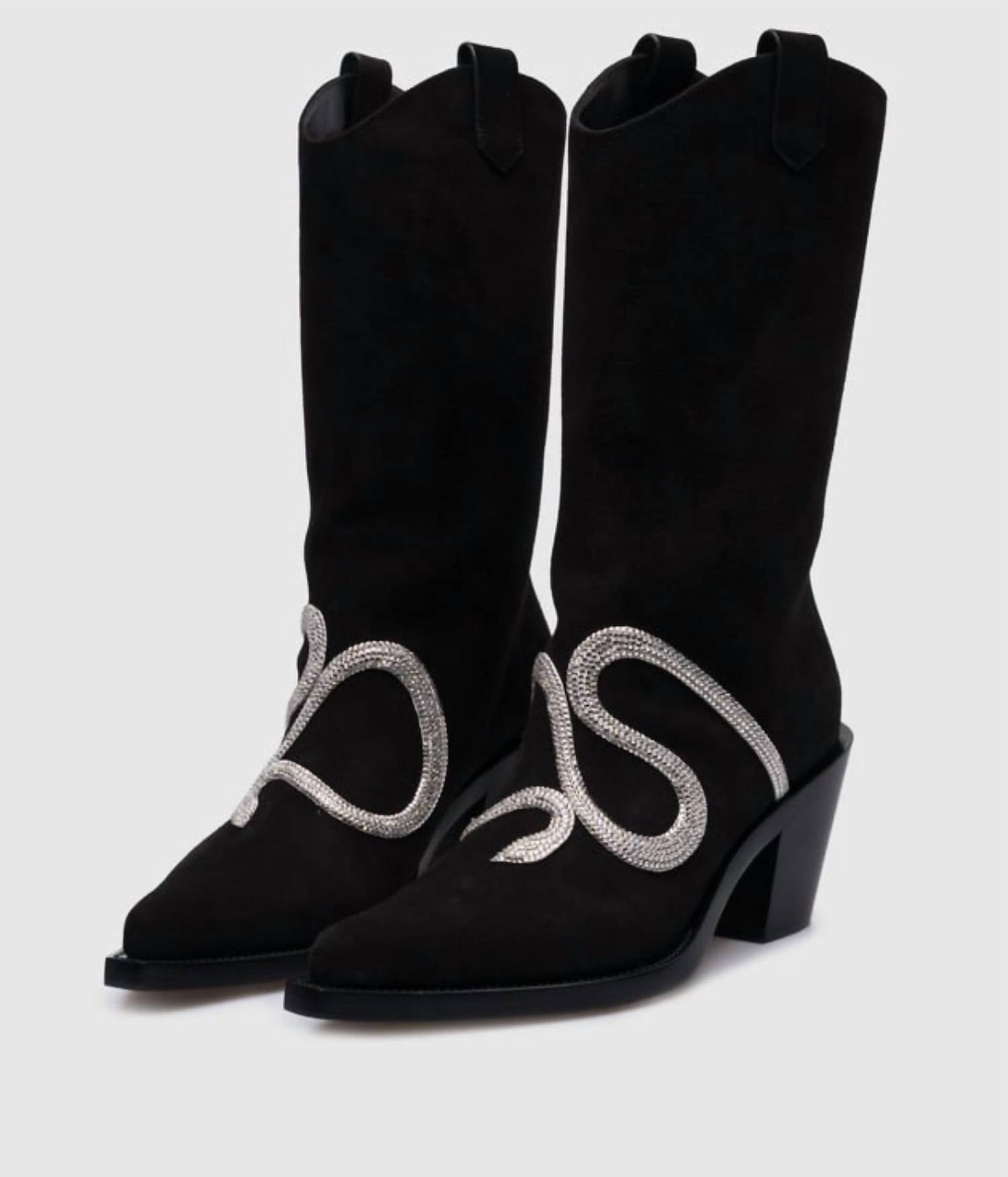 Rene Caovilla - Jeweled Snake Strass 65mm Wester Boot