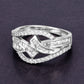 0.72 Carat Genuine White Diamond 14K White Gold Ring (E-F-G Color, VS-SI Clarity)
