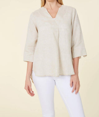 Dolce Cabo - Linen 3/4 Sleeve Top