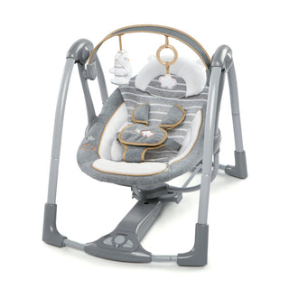 Ingenuity Boutique Collection Baby Swing N Go Portable Rocker Chair, Bella Teddy