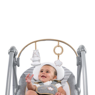 Ingenuity Boutique Collection Baby Swing N Go Portable Rocker Chair, Bella Teddy