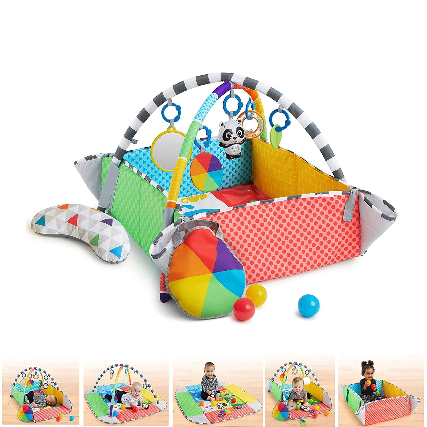 Baby Einstein Newborn 5 in 1 Ball Pit Gym Playspace Activity Play Center Mat