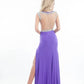Rachel Allan - Beaded Jersey Gown With Sheer Back