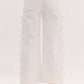 Entro - Cropped Fixed Mini Bows Jeans