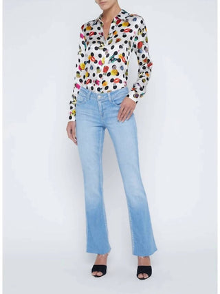 L'Agence - Sneeki Low Rise Straight Leg Sneaker Jeans