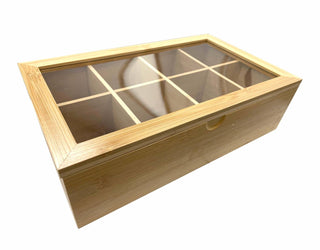 Creative Gifts International - Bamboo Tea Box With 8 Compartments