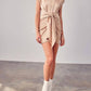 Do+Be - Collar Button Up Front Tie Dress