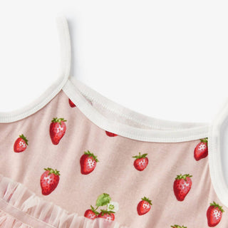 Milkbarn - Girl's Strawberry Organic Cotton Ballet Dress