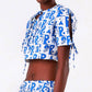 Bela Brand - Cropped Bows Top