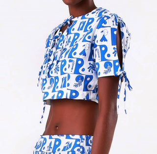 Bela Brand - Cropped Bows Top