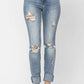 Judy Blue - High Rise Destroyed Skinny Jeans
