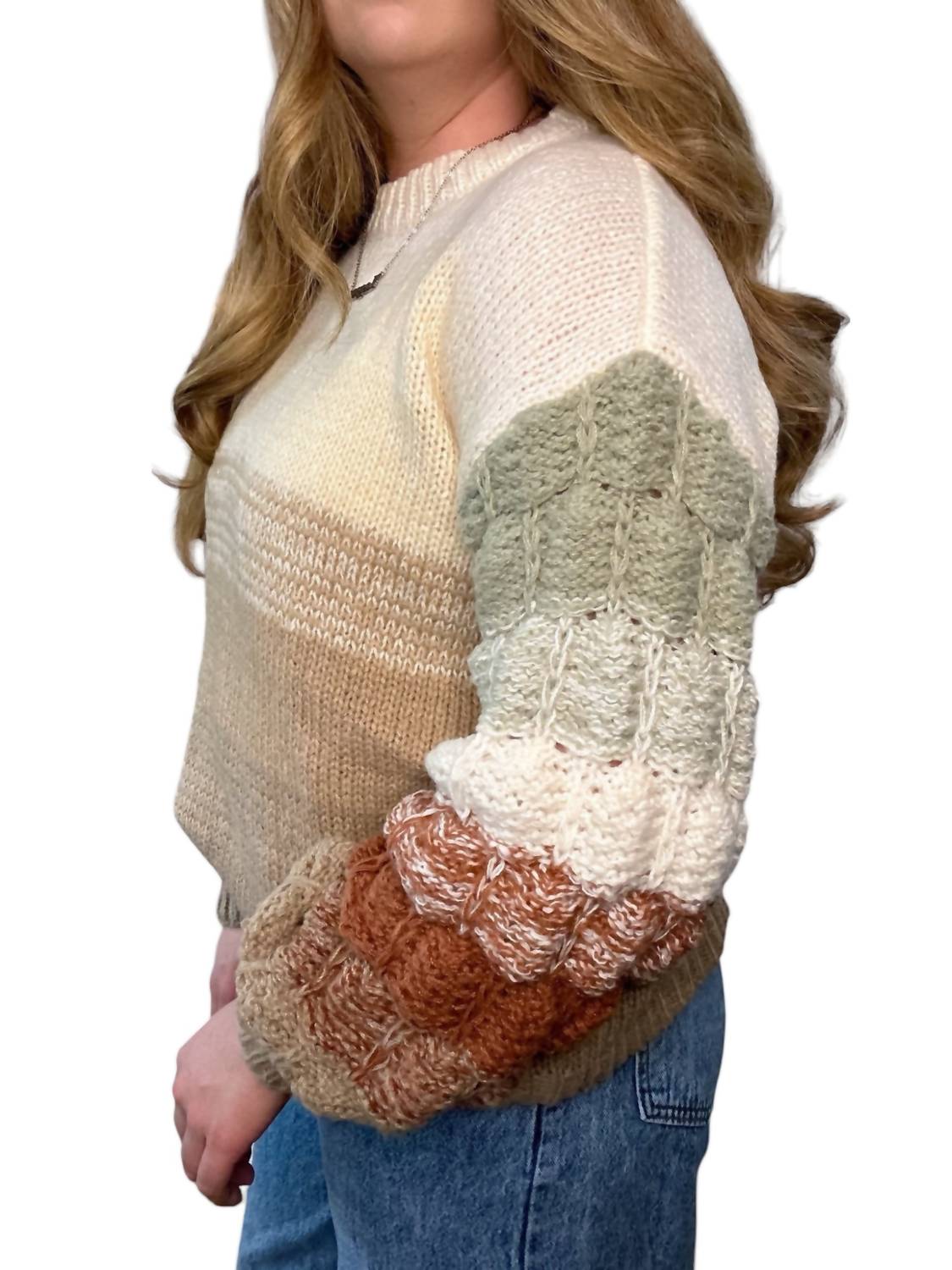 Adora - Puff Sleeve Sweater