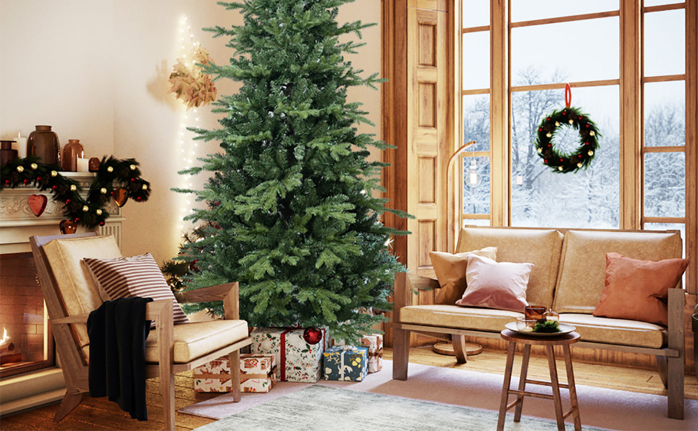 4FT Green PVC and PE Christmas Tree with 919 Tips
