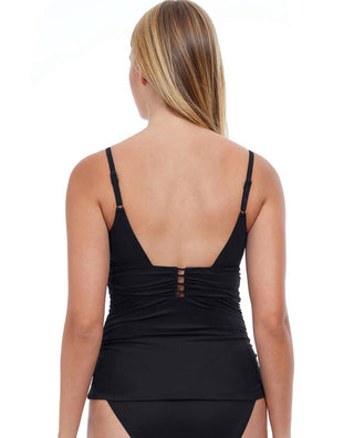 Profile By Gottex - V-Neck Shirred Tankini Top