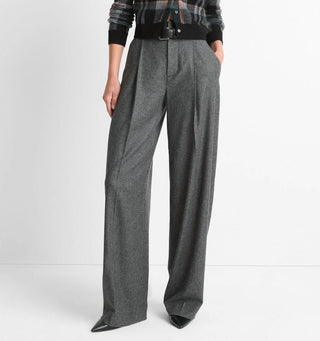 Vince - High Waisted Microcheck Trouser