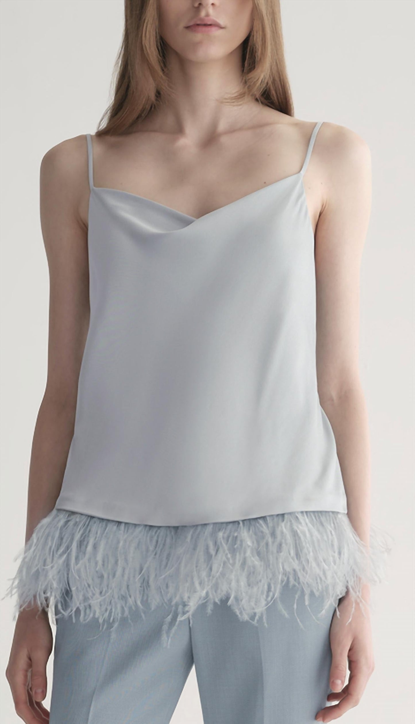 A.L.C. - Eliza Feather Trimmed Camisole Top