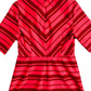 Ralph Lauren - Women's Striped V-neck A Line Dress