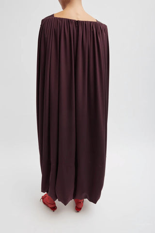 Tibi - Stretch Wide Neck Cape Dress